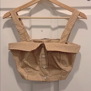 Nasty Gal Plaid Crop top